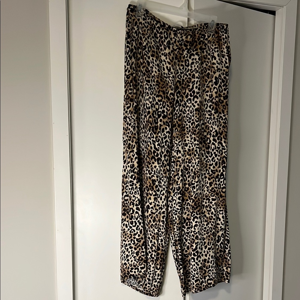 Bershka Leopard Print Pants